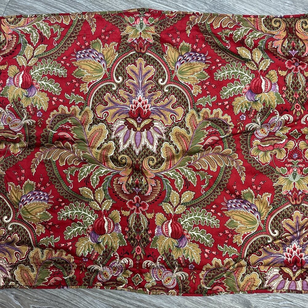 Decorative Red Paisley Home Bedding Pillow Sham - Brand